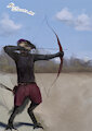 Ya bird boi doing some archery