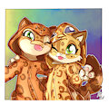 Leopard buddies by Fuf