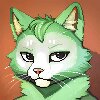 Green Cat Pixel animated icon commission