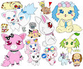 Goofy Jewelpet Doodles by MASTERLINKX