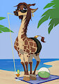 Giraffe on Vacation by McFan