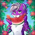 Mmmm, watermelon! So refreshing - Art by Balco(FA)