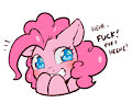 Pinkie says a bad word by ColdBloodedTwilight