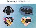 Telegram stickers for Pantheritty