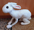 Arctic hare art doll