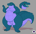 Purple Belly Fat Gator Adopt-CLOSED