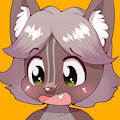 Shocked Skunk-Wolf (art by Sanae) by NeoShard