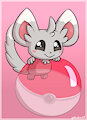 Minccino on a ball