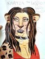 Kahtza the Leopard/Lion. I diddled with her leopardess side xD