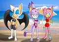 Sonic beach girls  by rouge2t7