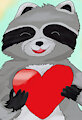 Raccoon loves you