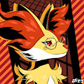 [Commission] Delphox Icon by Jose497