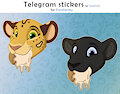 Telegram stickers for Pantheritty