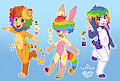 Rainbow Emoji Adopts by PrinceFiend
