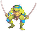 Teenage Mutant Ninja Turtles Shredder's Revenge Leonardo by EagleL56
