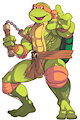 Teenage Mutant Ninja Turtles Shredder's Revenge Michelangelo by EagleL56