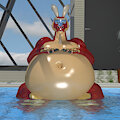 Valoo Relaxing In The Pool by themeshow101