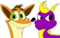 Crash Bandicoot And Spyro