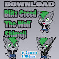 Blitz Creed the Wolf Shimeji | Comm