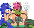 Sonic and Thorn by alexiaNBC