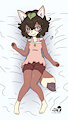 Tanuki on bed (Colorized)