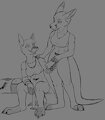 Audrey and Adrian at the Gym by misterpickleman