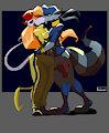 Sly Cooper X Penelope by Qunt