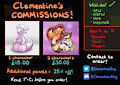 Commissions Now Open! (read description) by ClementineNoms