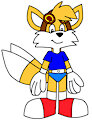 Tails the Fox in His New Outfit