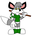 Espio the Fox and the Stick with a Bandana