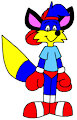 Alex the Fox in Boxing Gear