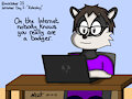 Inktober 2: On the Internet... by Matathesis