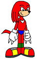 Knuckles the Echidna in Speedo