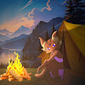 Camping at Evening by DuskShineTS1