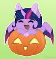 YCH Halloween pumpkin Twilight Sparkle