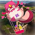 Akane ballooning and escaped the dungeon. by enorapi
