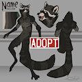 [ADOPT] Melanistic Raccoon [OPEN] by Odonarta