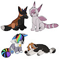 [C] Plushies by cacklingbeast