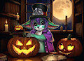 Green baby Bat Animated Pixel YCH | Halloween