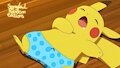 Slepping Pikachu with Blue Speedo [Edition]