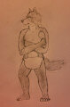 Shy Wolf (Sketch) by OswaldTheOtter