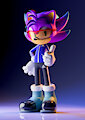 Concorde The Hedgehog [3D Character Commission] by SMPTHEHEDGEHOG