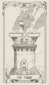 Tabaxi Tarot 16 - The Tower by ZiggySchlacht