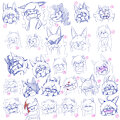 OC expressions sketches by Innotsu