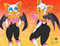 Rouge the Bat a Lapiz (color)