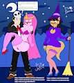 Dia de Muertos y Halloween with Princess and Kitty (color) by NuemekColor
