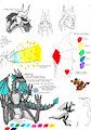 Weird Dragon Doodles by xOutoftheShadows13x