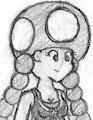 Toadette doodle