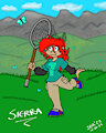 Sierra catching butterflies by Sneakers