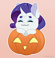 YCH Halloween pumpkin Rarity